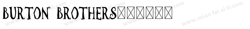 Burton Brothers字体转换